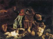 Eugene Delacroix The Bark of Dante USA oil painting artist